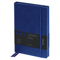 Ежедневник недатированный Berlingo Western синий, А5, 136 листов, кожзам